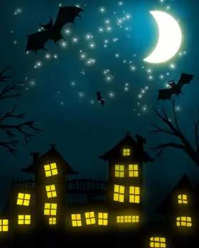 

5X7ft Halloween party backgrounds Thin vinyl cloth photography backdrops computer Printing backdrops for photo studio Ha-015