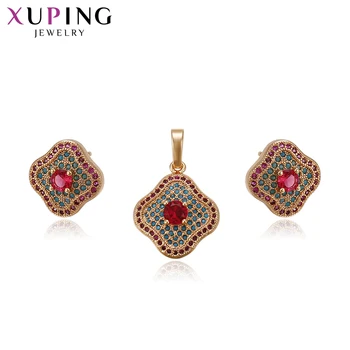 

Xuping Fashion 2-Pieces Set With Synthetic Cubic Zirconia Jewelry for Women Engagement Anniversary Gifts 64227