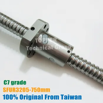 

Taiwan TBI 3205 ball screw 750mm with 5mm lead Ballnut SFU3205 for CNC parts