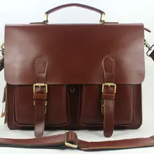 Новые итальянские Пояса из натуральной кожи сумка Для мужчин кожаная сумка Для мужчин сумка мужской сумки 1" дюймовый ноутбук сумка