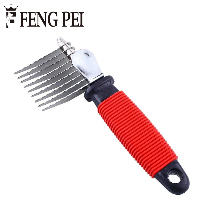 Pet Fur Knot Cutter Remove Comb Grooming Shedding Brush Comb Rake Dog