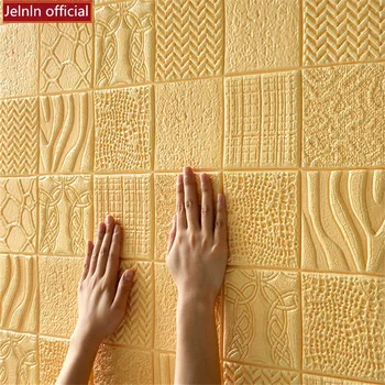 

3d color pattern soft wall stickers study living room bedroom TV background wall waterproof anti-collision foam wall stickers