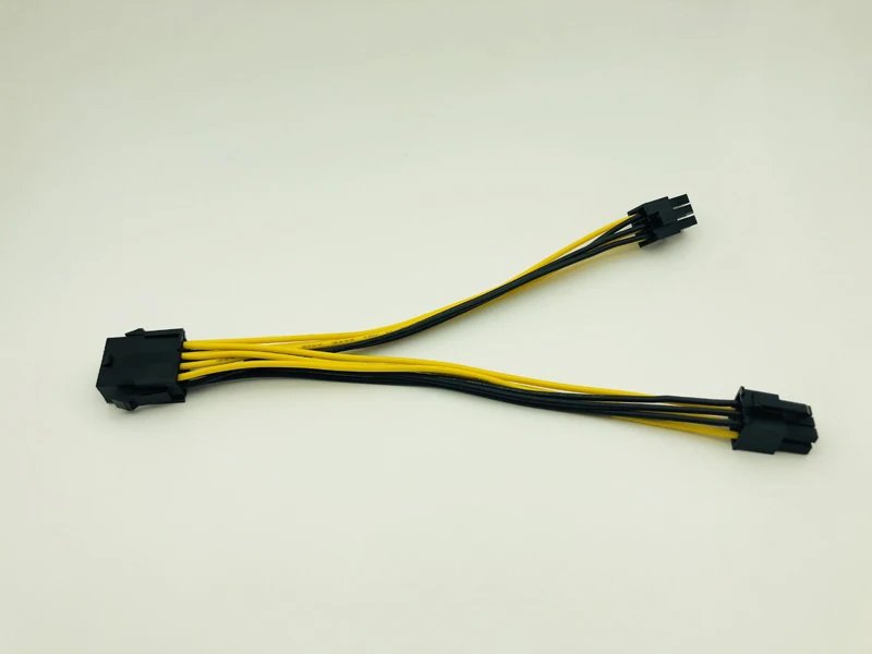 PCI-E PCIe 8Pin to Dual 6Pin Power 8Pin to 6Pin Graphics Card CPU Power Cable Supply Splitter Cable 20cm Cables for Miner Mining PCI-E PCIe 8Pin to Dual 6Pin Power 8Pin to 6Pin Graphics Card CPU Power Cable Supply Splitter Cable 20cm Cables for Miner Mining