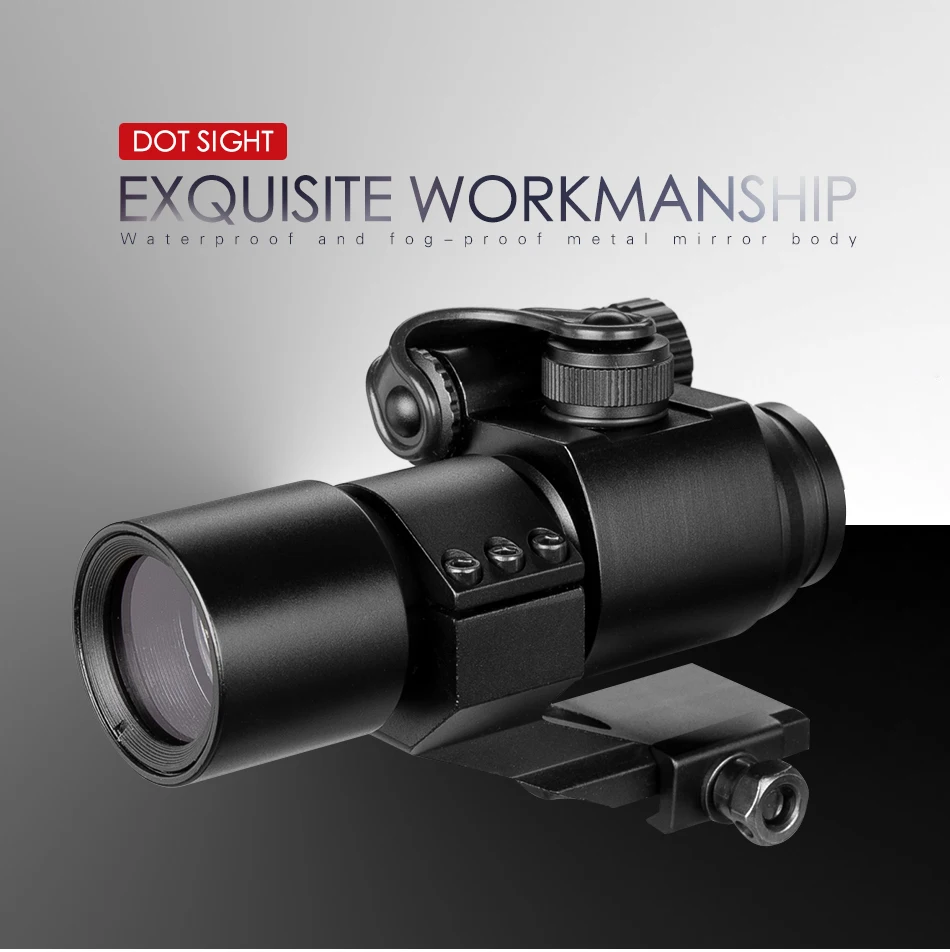 Mira com Reflexo Escopo para Picatinny Caça Riflescopes Avistamento Telescópio Laser Vermelho Verde Ponto Ferroviário Mildot 32mm m2 2 mira com reflexo vermelho verde ponto escopo