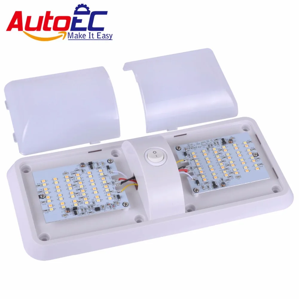 Autoec 1pcs Rv Dome Light Roof Ceiling Interior Reading