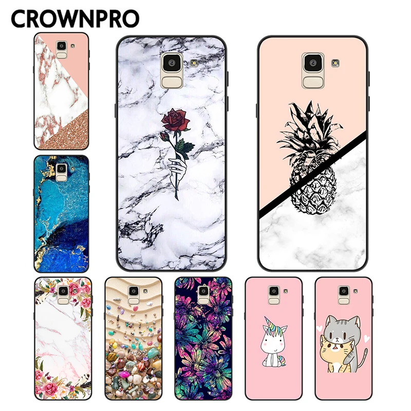 

CROWNPRO Matte TPU sFOR Samsung Glaxy J6 2018 Case Silicone sFOR Samsung J6 2018 Cover FOR Samsung J6 Plus J6+ 2018 Phone Cases