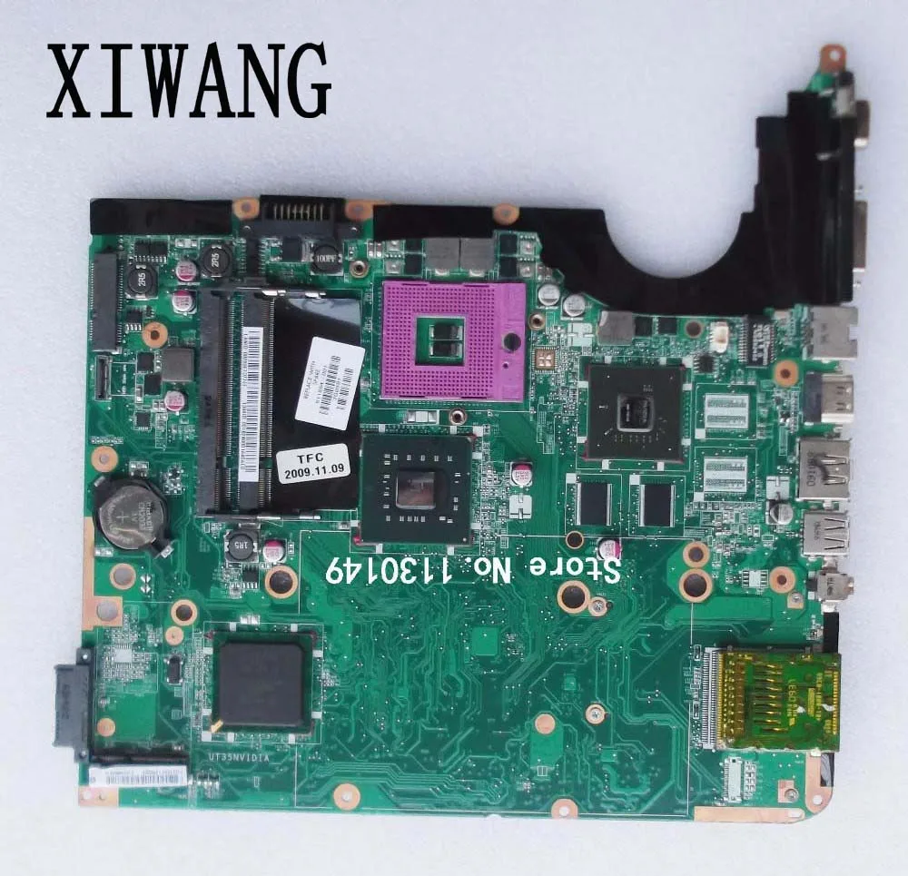 

511864-001 Free Shipping DA0UT3MB8D0 laptop motherboard for HP DV6 DV6-1000 PM45 DDR2 , fully tested