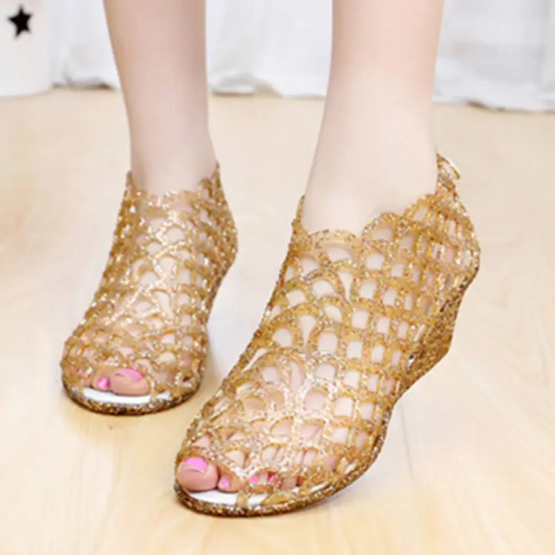 

2019 New Casual Summer Women's Sandals Female Slip On Casual Wedges Shoes Ladies High Heels Sandals Free Shipping