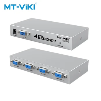 

MT-VIKI The 4-port VGA shares the splitter and the 4 displays simultaneously display a picture resolution of 1920*1440P 150MHz