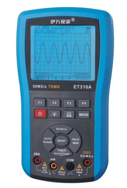 

Free shipping EONE ET310A Handheld digital storage oscilloscope DSO,DDS Function Signal Generator oscilloscope