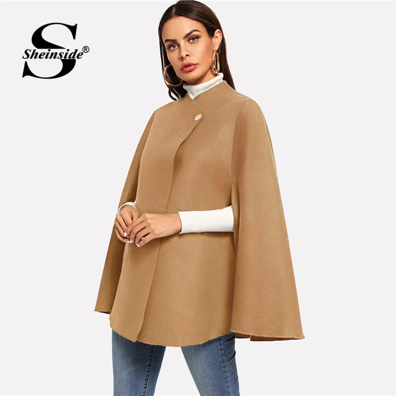 khaki cape coat