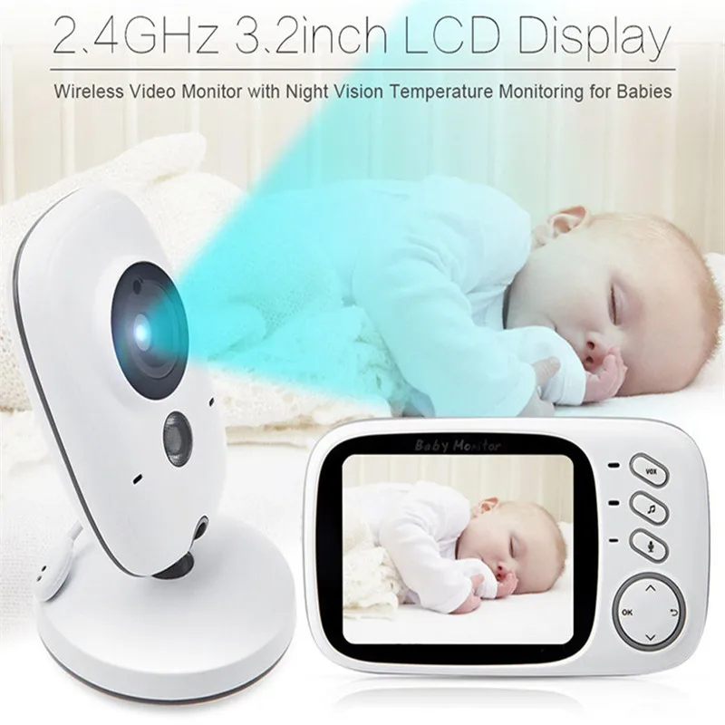 2017 Brand New 3.2 inch Large Screen Wireless Baby Monitor Caregiver Child Care Device Two Way