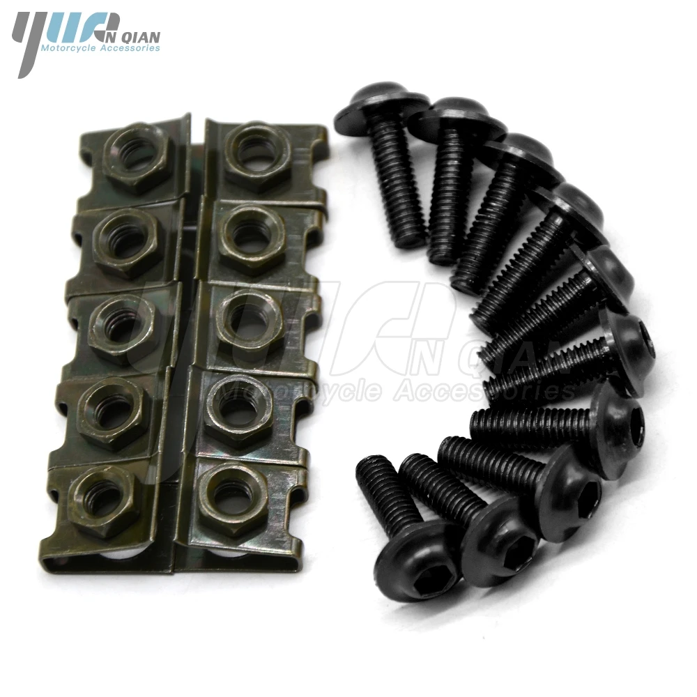 10 шт. 6 мм винты для корпуса мотоцикла yamaha xt660 tdm 850 t max500 max530 max 500 530 suzuki b king bandit