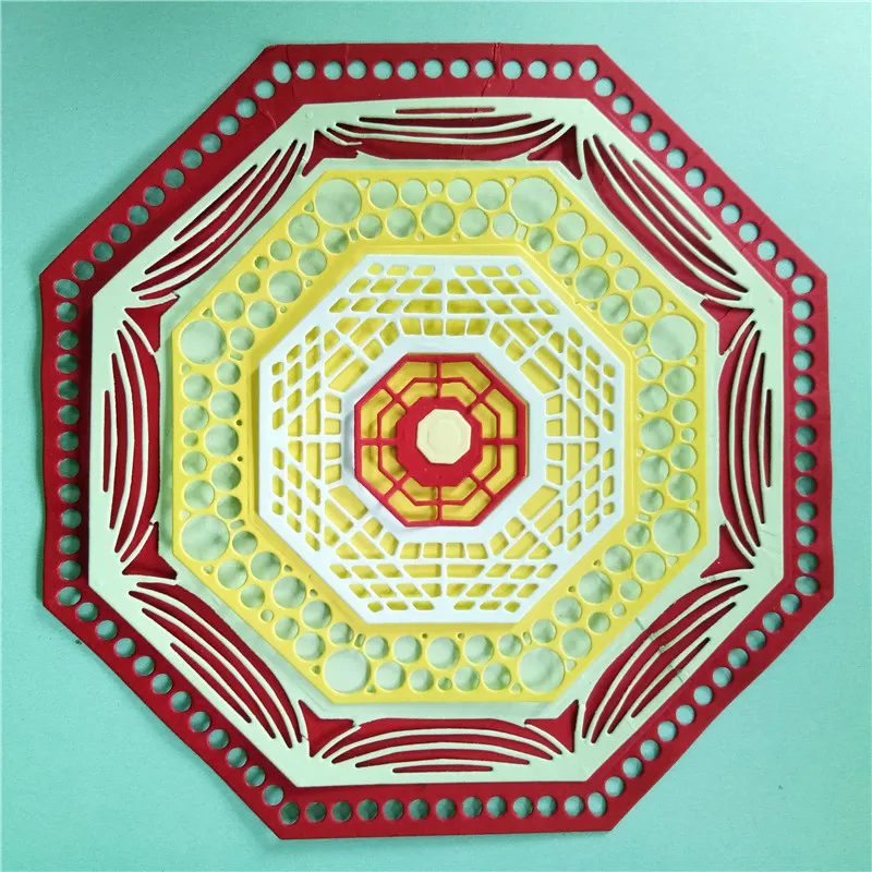 

Ufurty Pierced Octagon Frame Metal Cutting Dies Cut DIY Craft Dies Scrapbooking for DIY Alubm Photo Card Cuts Decorations