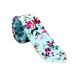 Модные элегантные Для мужчин Повседневные принты Цветочные хлопковые Галстуки один размер для взрослых Бизнес галстуки ткань аксессуары