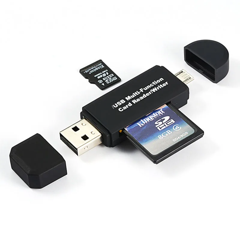 Vmonv 2 в 1 USB OTG кард-ридер флэш-накопитель высокоскоростной USB2.0 OTG TF/sd-карта для Android телефона компьютера ПК устройство для чтения карт памяти