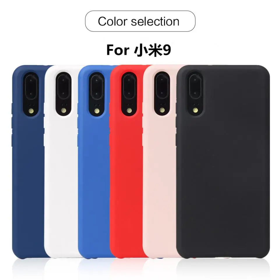 For Xiaomi Mi 9 /Mi 8 Lite /Mi8 Pro Case Cute Slim Solid TPU Soft Back Shell Mobile Phone Protection Cover |