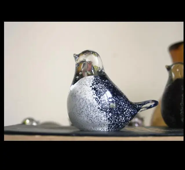 اليدوية فن الزجاج بوتيك الطيور المنزل الديكور فنغشوي المفروشات سطح المكتب الحلي الإبداعية هدية خزانة عرض 05306