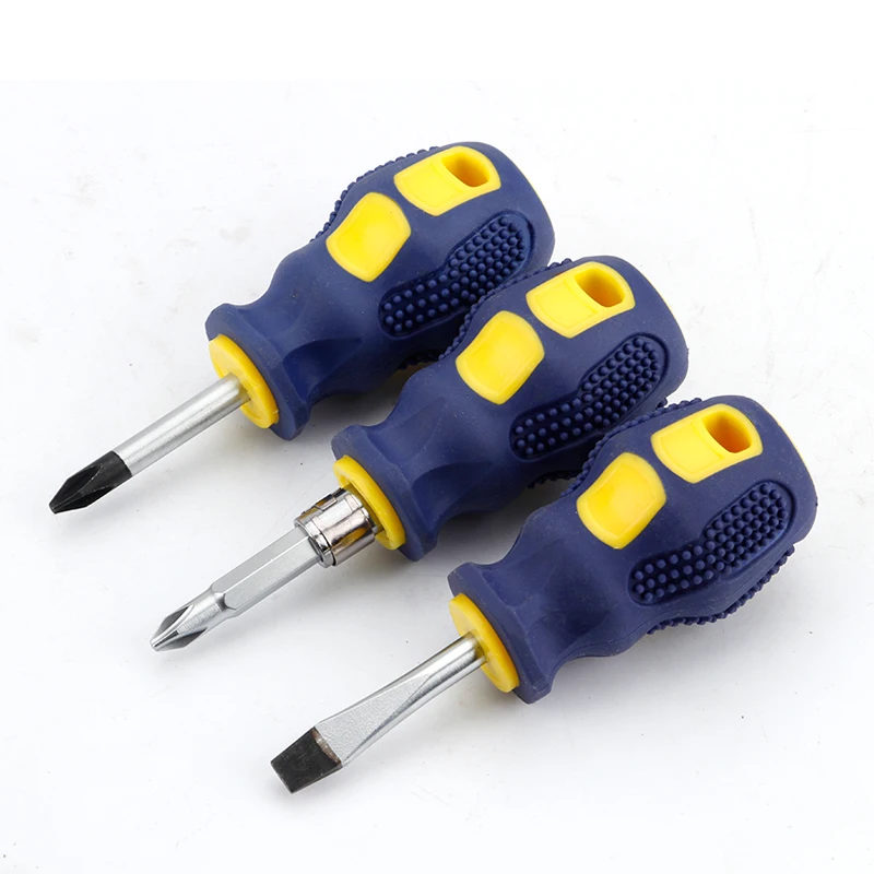 slotted screwdriver exhardened magnetic screwdriver Details about   Multifunctional cross 