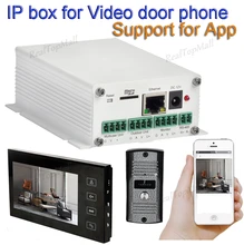 Wireless WiFi IP Convert BOX Converting analog Video Doorphone Doorbell Intercom System to IP video Intercom