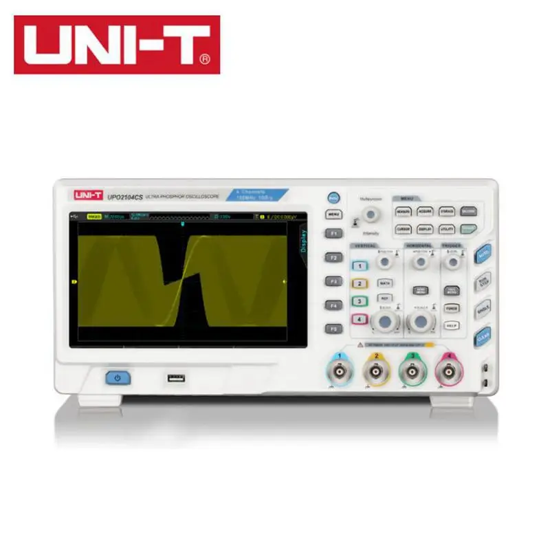 UNI T UPO2104CS Ultra Phosphor Oscilloscope 4CH 100MHZ Bandwidth 1Gs/s Super Fluorescent Osciloscopio 8in TFT LCD USB Interface UNI T UPO2104CS Ultra Phosphor Oscilloscope 4CH 100MHZ Bandwidth 1Gs/s Super Fluorescent Osciloscopio 8in TFT LCD USB Interface