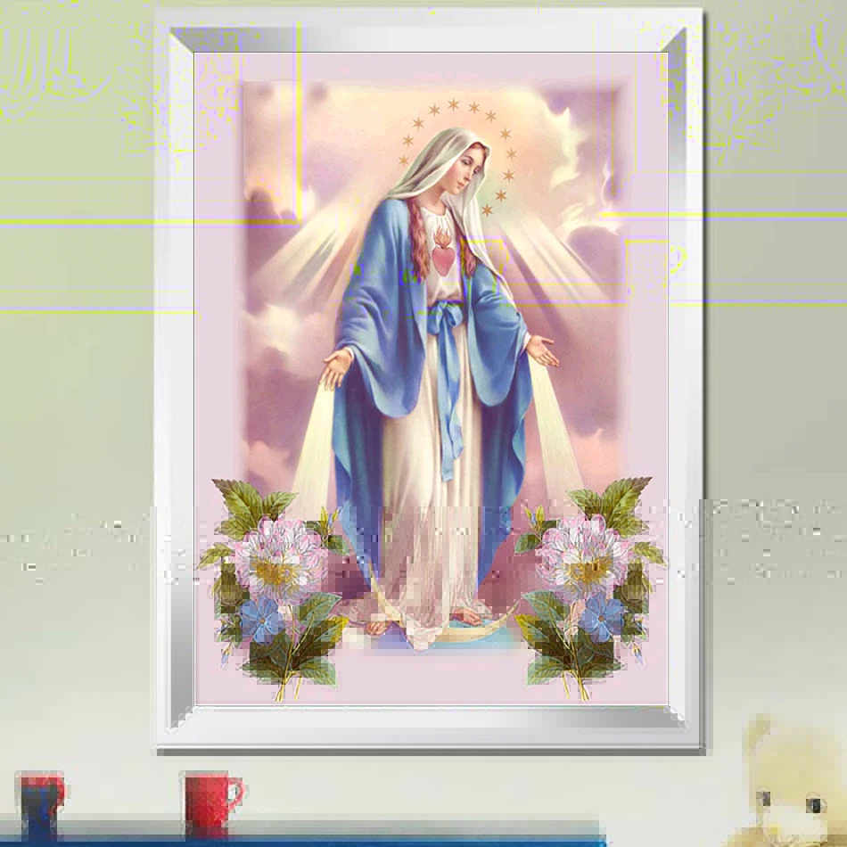 Buy 5d diy Diamond Painting Religion Cross Stitch