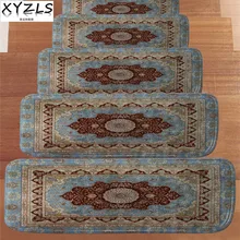 XYZLS 5 шт./компл. европейский и американский Стиль противоскольжения лестничные ковры лестницы коврики ШАГ Pad Кухня ковер коврик дверной коврик 22*70 см