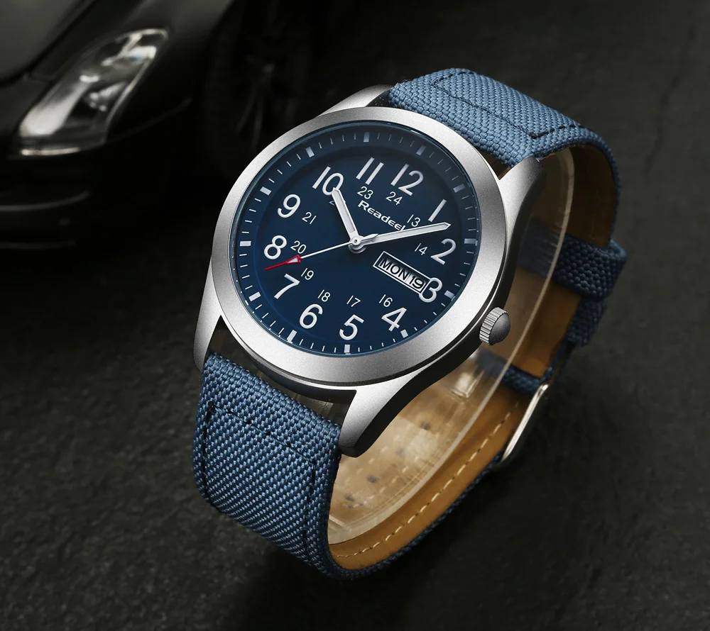 Kuarsa Mewah Olahraga Readeel Strap 3