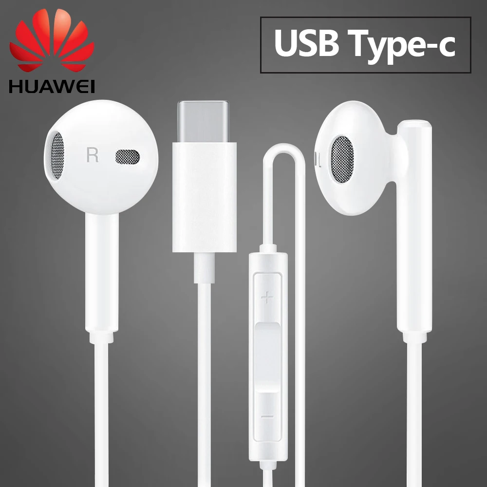 

Original Huawei Honor USB Type-C In Earphones microphone auriculares Hybrid Huawei CM33 Classic ANC USB Headset Fone de ouvido
