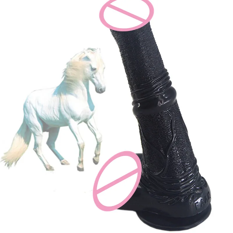 Black Stallion Horse Porn - US $59.99 |Newest! Realistic Stallion Dildo With Suction Cup Female  Masturbation Big Penis Animal Porn Adult Products Sex Shop-in Dildos from  Beauty & ...