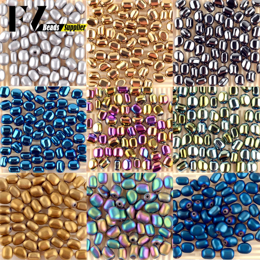 

5mm-8mm Natural Assorted Hematite Stone Chips Beads for Needlework Jewelry Making Irregular Charm Beads Diy Bracelets Necklace