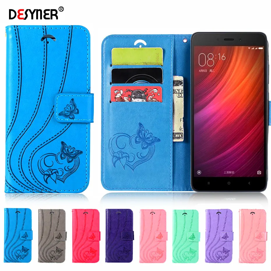 Чехол для телефона Desyner Xiaomi Redmi Note 4 4X флип-чехол из искусственной кожи Fundas Capa чехол