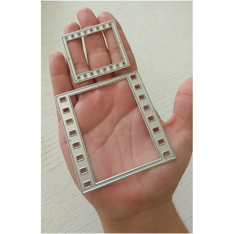

2pcs/set Metal Cutting Dies Film Frame Stencil for DIY Scrapbooking Photo Card Making Decor Supplies Embossing Dies Template