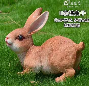 

Lovely rabbit ornaments resin crafts Garden Patio decorations bunny field ornaments personality crafts statue home decoration