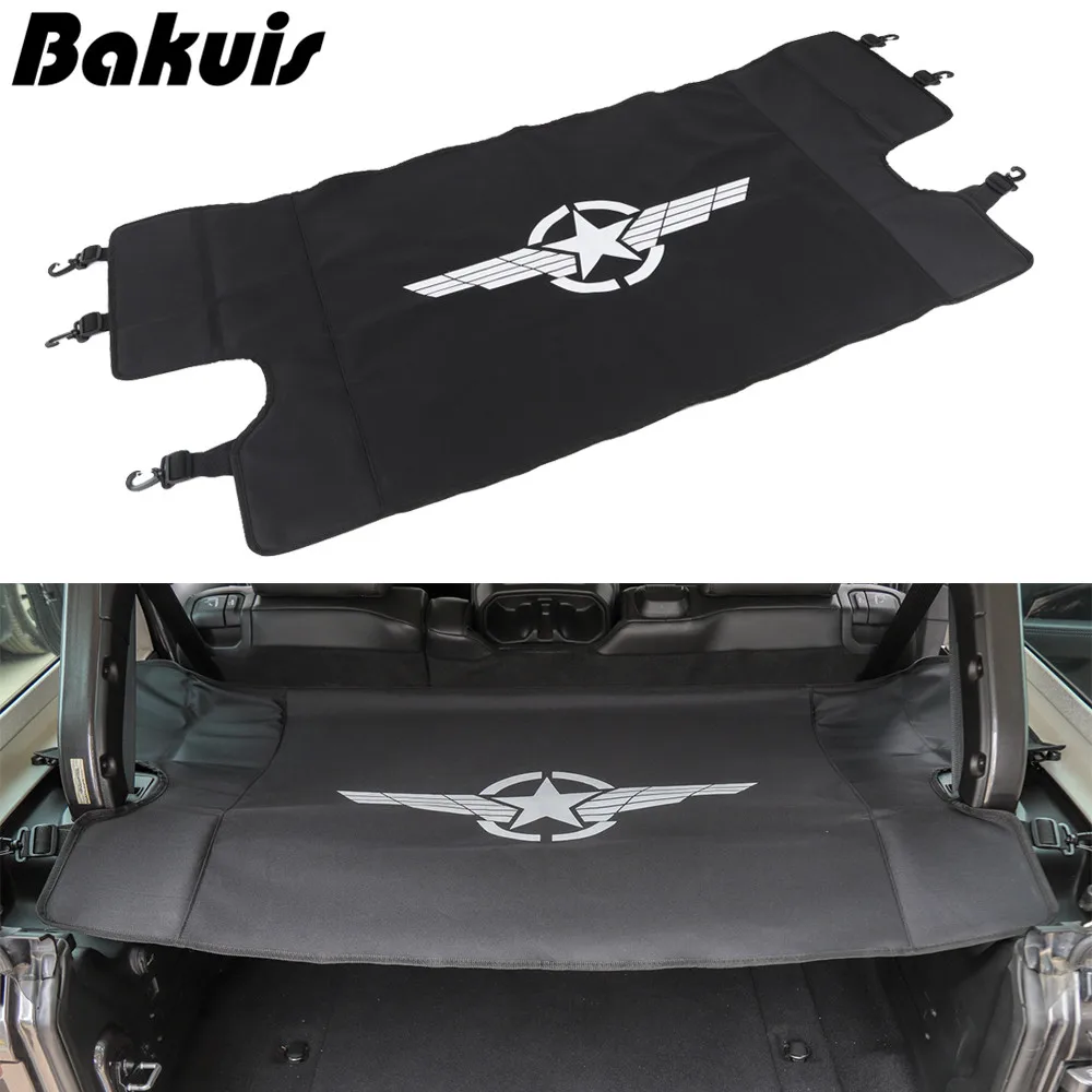 

for Jeep Wrangler JL JLU 2018 2019 Rear Cargo Rack Cover Shield Trunk Protector Shade Shield Pad Organizer