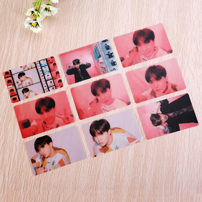 

9Pcs/Set Bangtan Boys PVC Clear Photo Card Fans Collective Cards Members HD Photocard