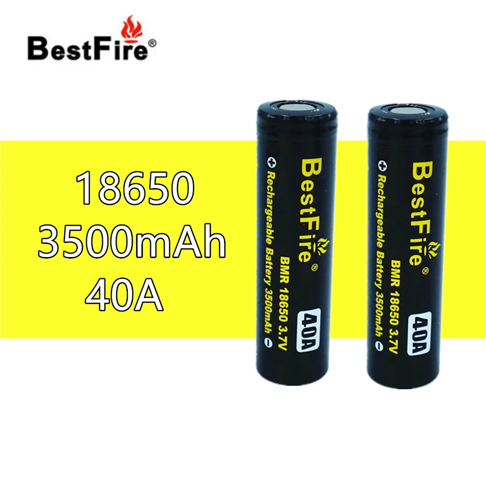 Аккумулятор Bestfire 18650 3 7 в литий-ионный 3500 мА · ч 40 А 2 шт. | Электроника