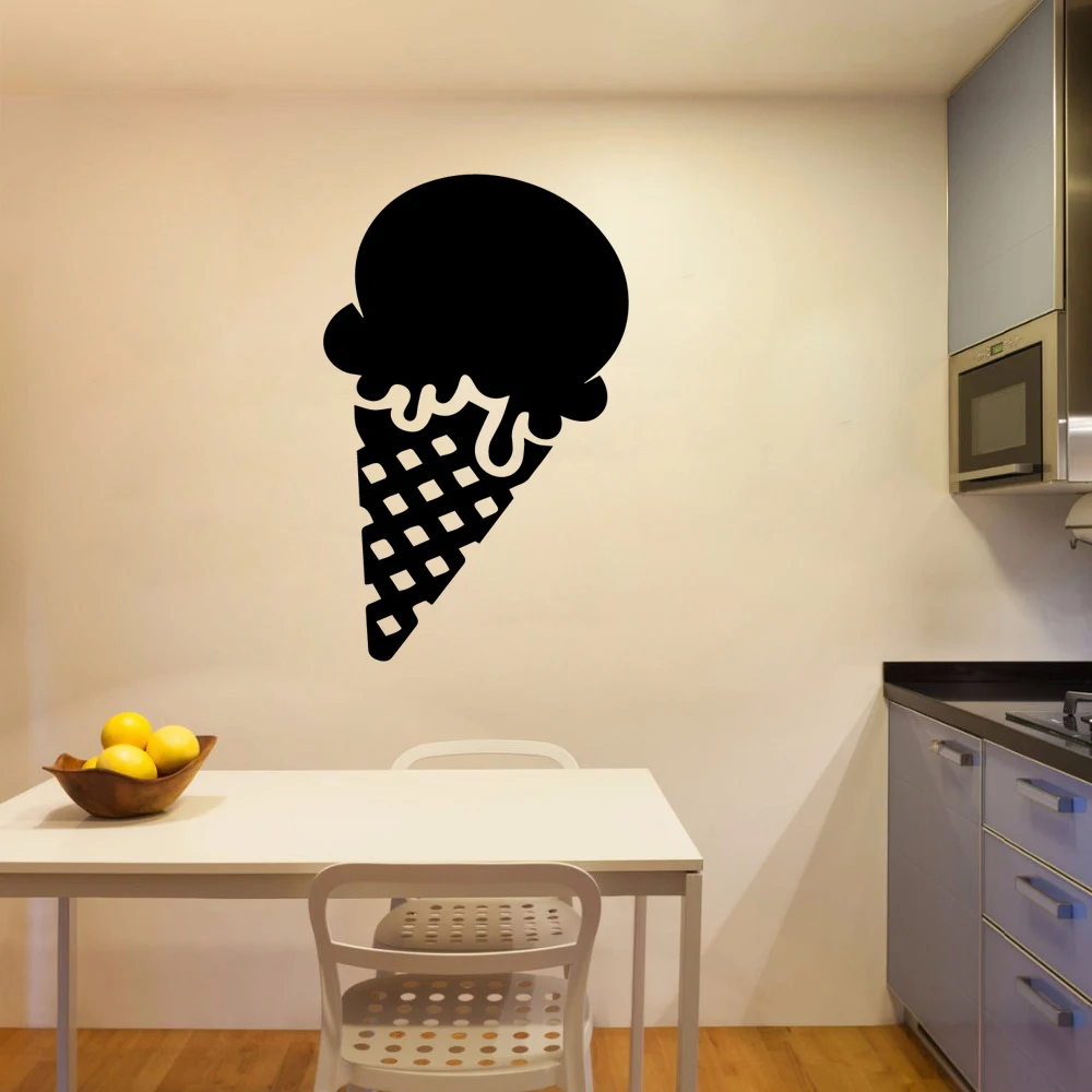 Hot Sale ice cream Home Decor Vinyl Wall Stickers For Kitchen Room Pvc Wall Decals Commercial Art Decals vinilo pared