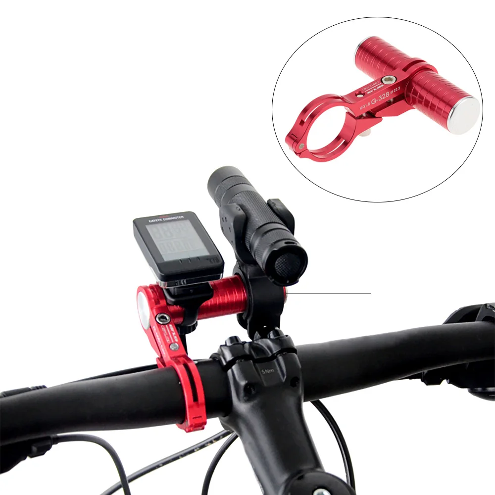 

Handlebar Extensions Mount Extenders For Road Bicycle MTB Bike Cycling Computer Mount Headlight Flashlight Lamp Alloy Holder