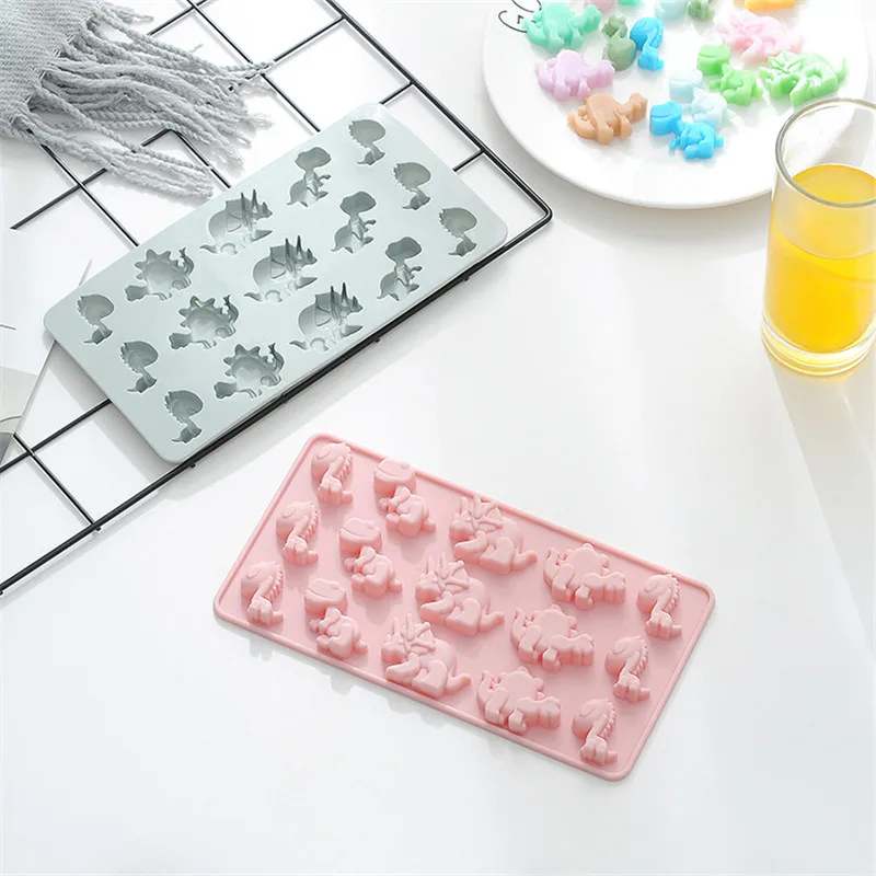 Динозавр шоколадные формы для украшения торта инструменты 3D конфеты клейкий силиконовая форма для десерта Плесень DIY выпечки поднос для печенья для торта ремесло
