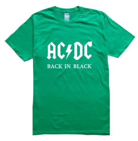 Дизайн, AC DC Bell, мужские футболки с черепом и цепочкой, acdc bell, I Got My Bell goning Take Ya To Hell, Повседневная брендовая 3D Мужская футболка - Цвет: greenwhite