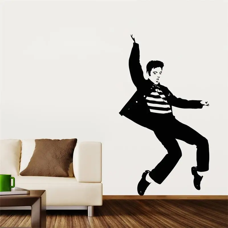 Classical Elvis Presley Dance Pattern Home Decal Wall Sticker Rock