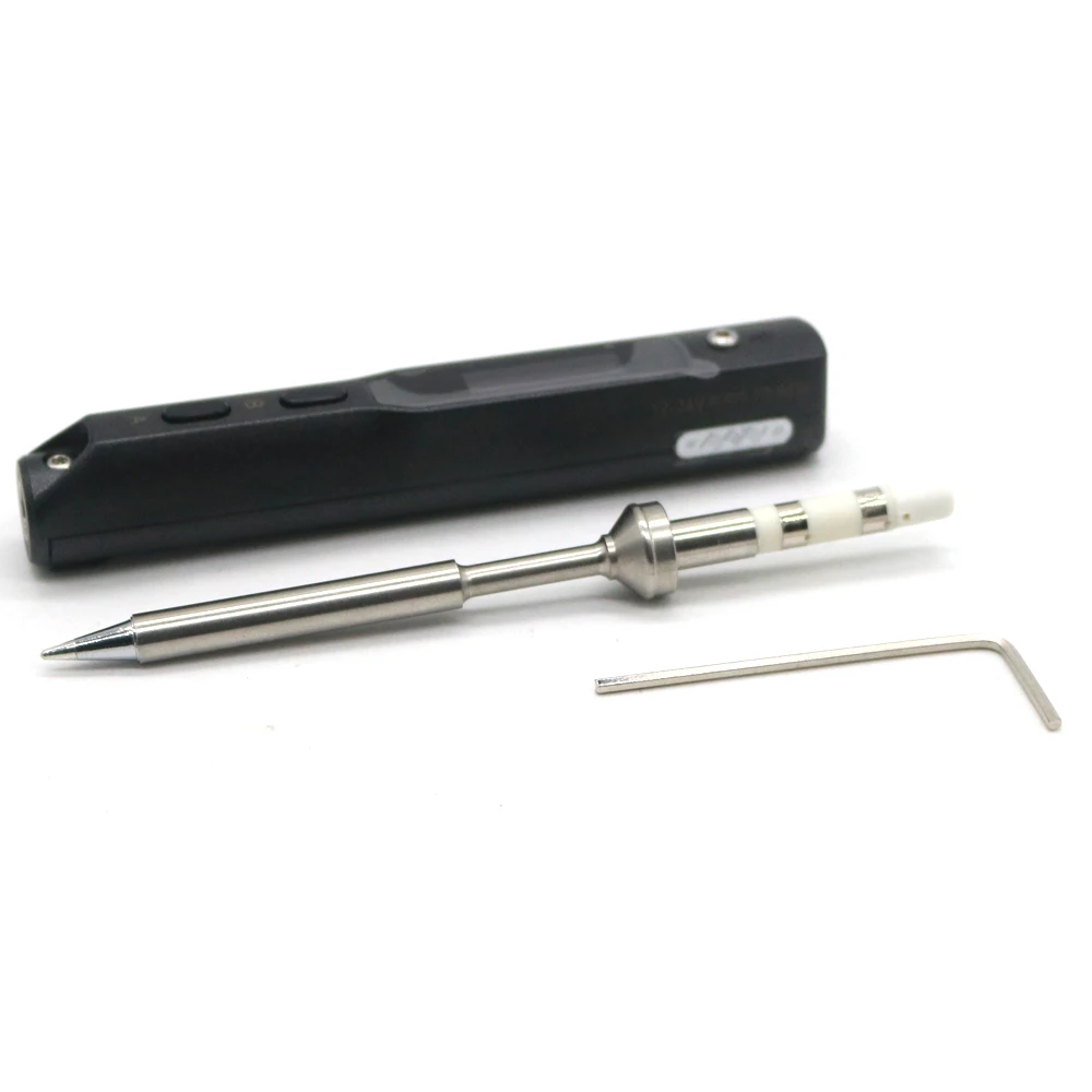 Mini Portable TS100 OLED Programmable Electric Soldering Iron station STM32 Digital display Rapid Warming TSTips InterfaceDC5525 electronics soldering kit