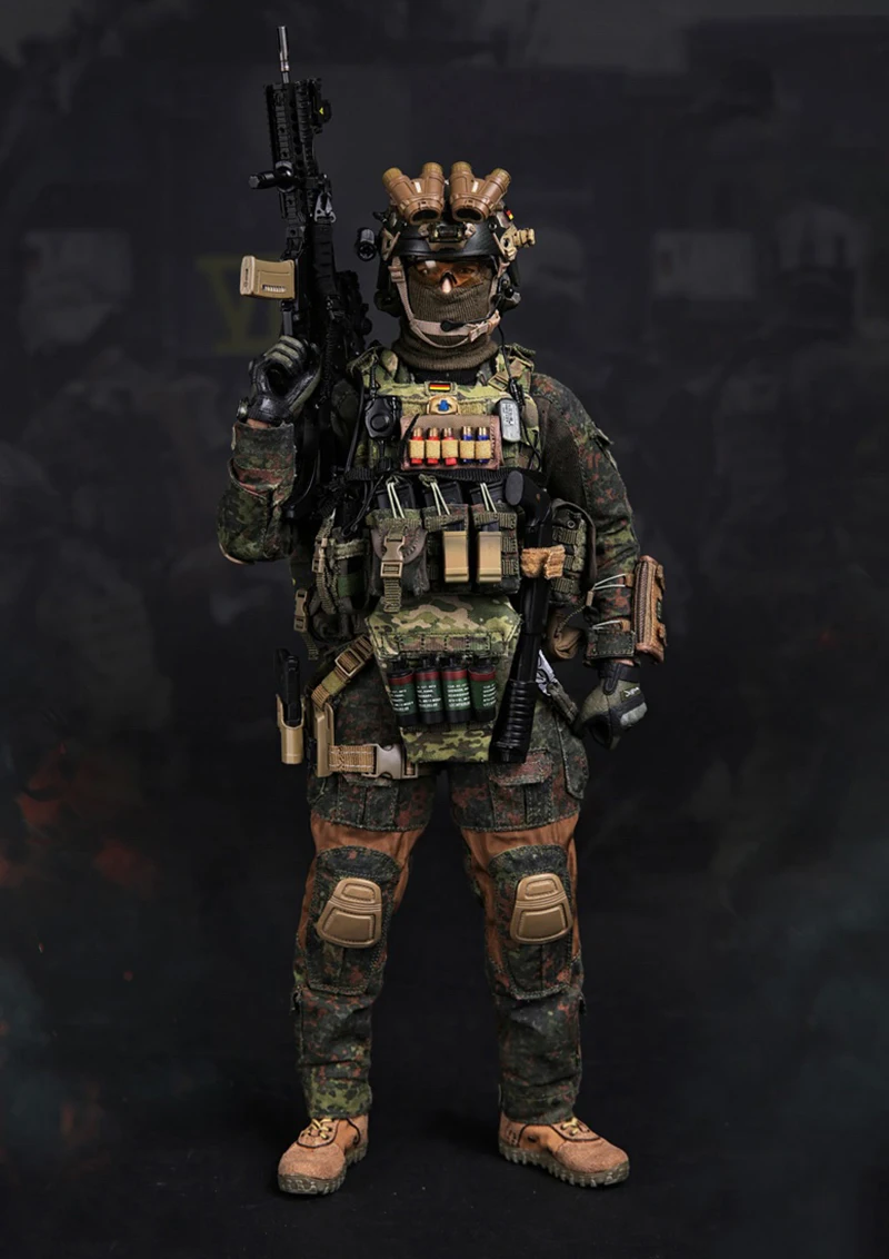 Плотина 78037 немецкий спецназ ударный работник 1/6 KSK(KOMMANDO SPEZIALKRAFTE) ассаультер фигурка W оружие коллекция подарок
