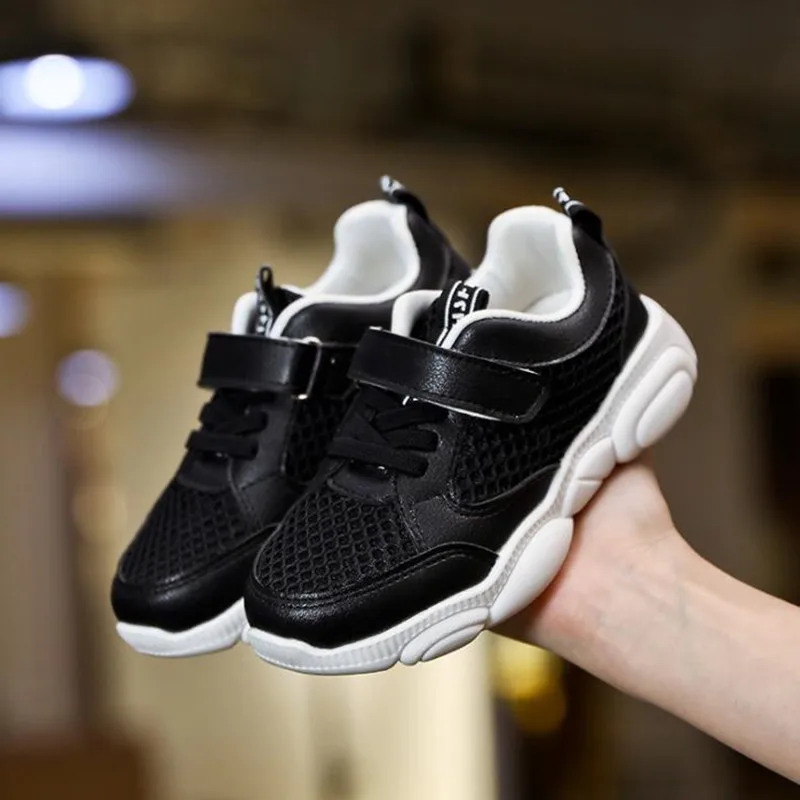 

HaoChengJiaDe Boys Shoes Soft Casual Children Shoes mesh Breathable Mesh Fashion Kids Sneakers For Boys Girls Baby Shoes Flat
