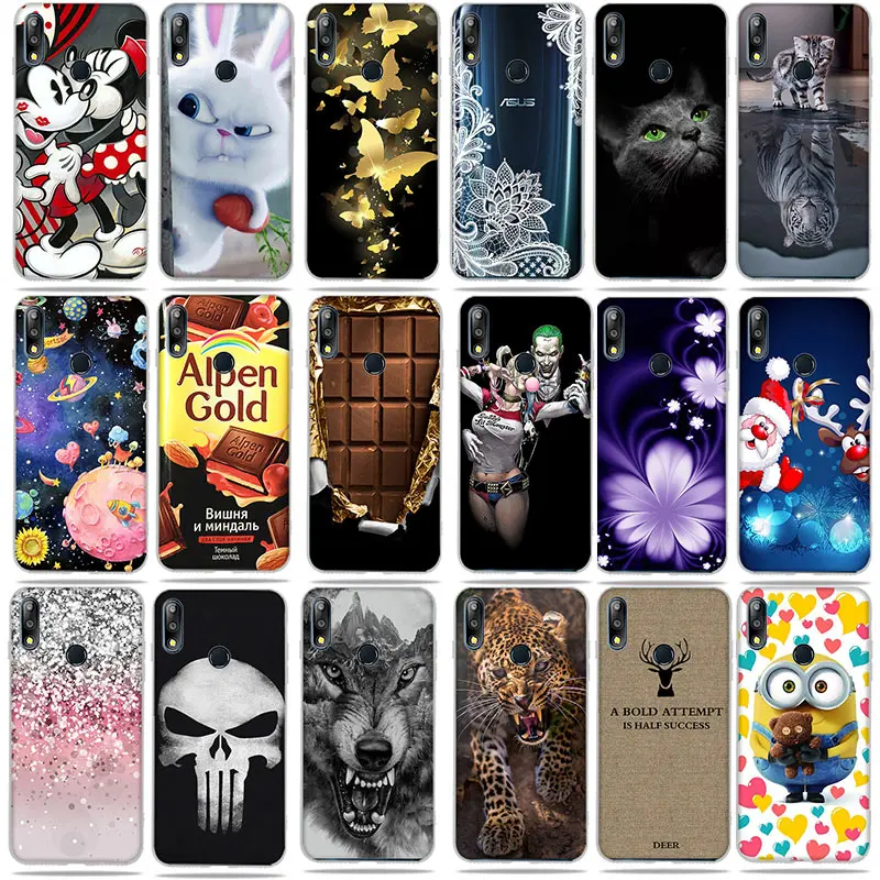 

TPU Cases For Asus Zenfone Max Pro M2 ZB631KL Cover Soft Silicone Cartoon Painting Case For ASUS ZB631KL ZB633KL Fundas Bag Case