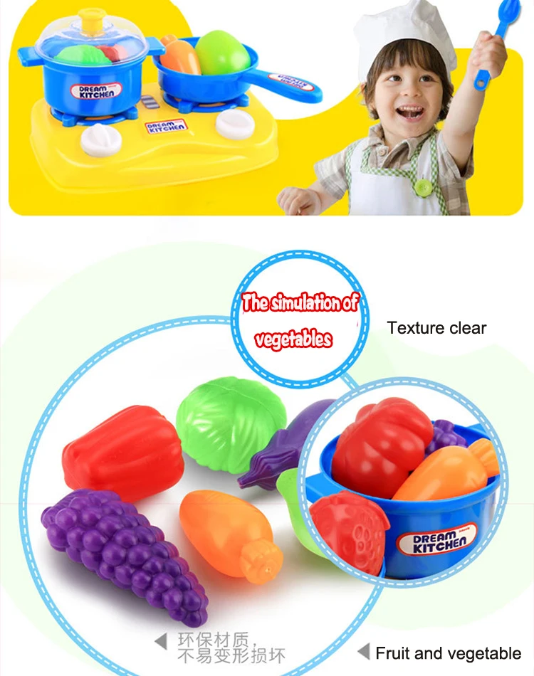 25 шт./компл. пластиковый игрушечный миксер пищевой реквизит фрукты овощерезка игрушка для Детский обучающий игрушечный театр игрушка