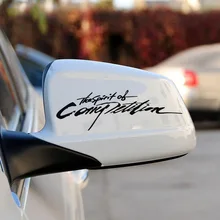

The spirit of Competition design car rear view mirror decor sticker ,automobile vinyl decals for fiat/audi a3/passat b5/mazda