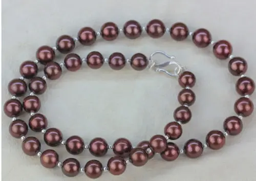 

ddh003809 10-11mm natural south seas chocolate pearl necklace 18inch 28% Discount (A0511)
