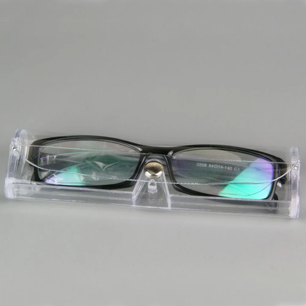 Plastic Ultralight Boxes Portable Transparent Reading Glasses Cases For Women Men Unisex Clear Slim Glasses Cases for Presbyopic